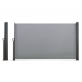 Paravent extérieur rétractable 160 x 400 CM gris clair store latéral