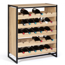 Etagère range bouteilles DETROIT casier à vin design industriel